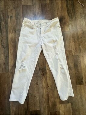 Marc By Marc Jacobs Off-White Jessie Boyfriend Jeans